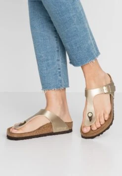 Birkenstock Gizeh Bf Regular - Pantuflas - Gold