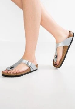 Birkenstock Gizeh Regular - Sandalias De Dedo - Silver