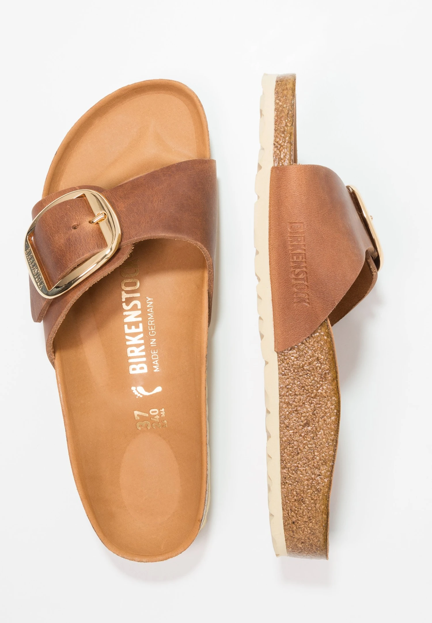 Birkenstock Madrid - Sandalias Planas - Cognac 2 Birkenstock Madrid - Sandalias Planas - Cognac - Imagen 2
