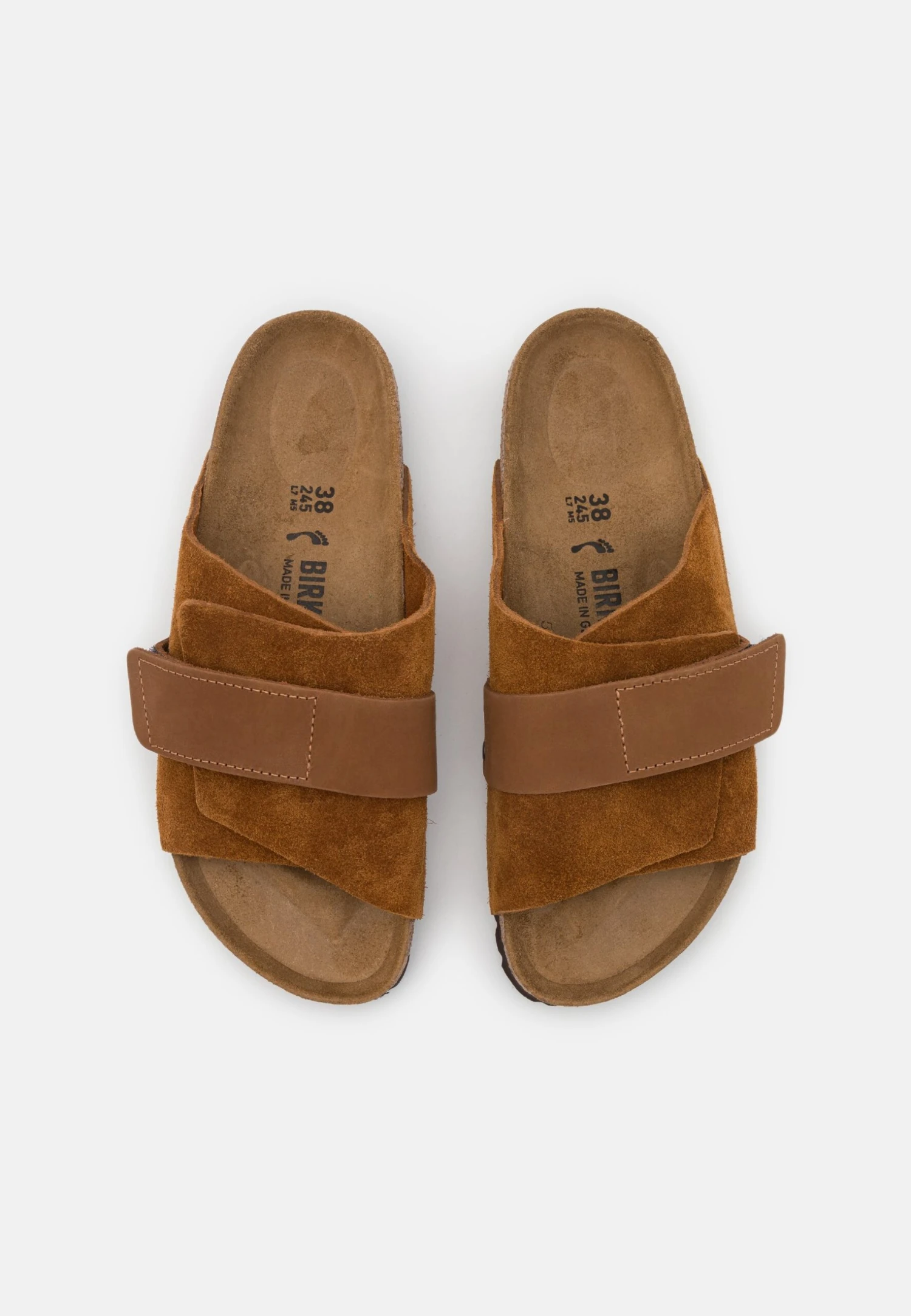 Birkenstock Kyoto Vl/Nu Narrow - Pantuflas - Cognac 3 Birkenstock Kyoto Vl/Nu Narrow - Pantuflas - Cognac - Imagen 3