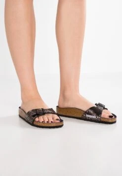 Birkenstock Madrid - Sandalias Planas - Metallic Stones/Black