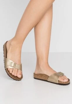 Birkenstock Madrid Bf Narrow - Pantuflas - Gold