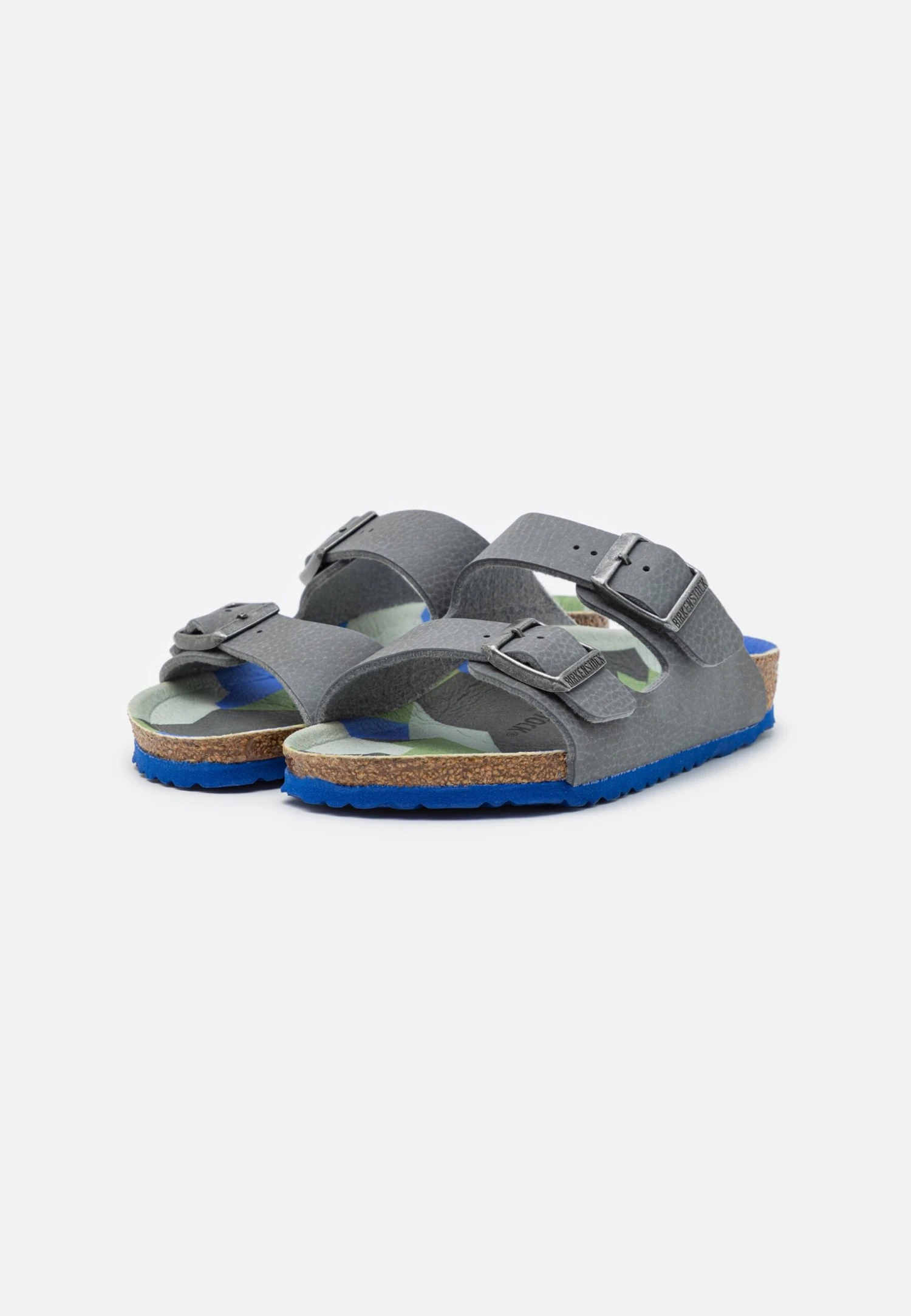Birkenstock Arizona Kids Unisex - Sandalias Planas - Desert Soil/Camo Gray 2 Birkenstock Arizona Kids Unisex - Sandalias Planas - Desert Soil/Camo Gray - Imagen 2