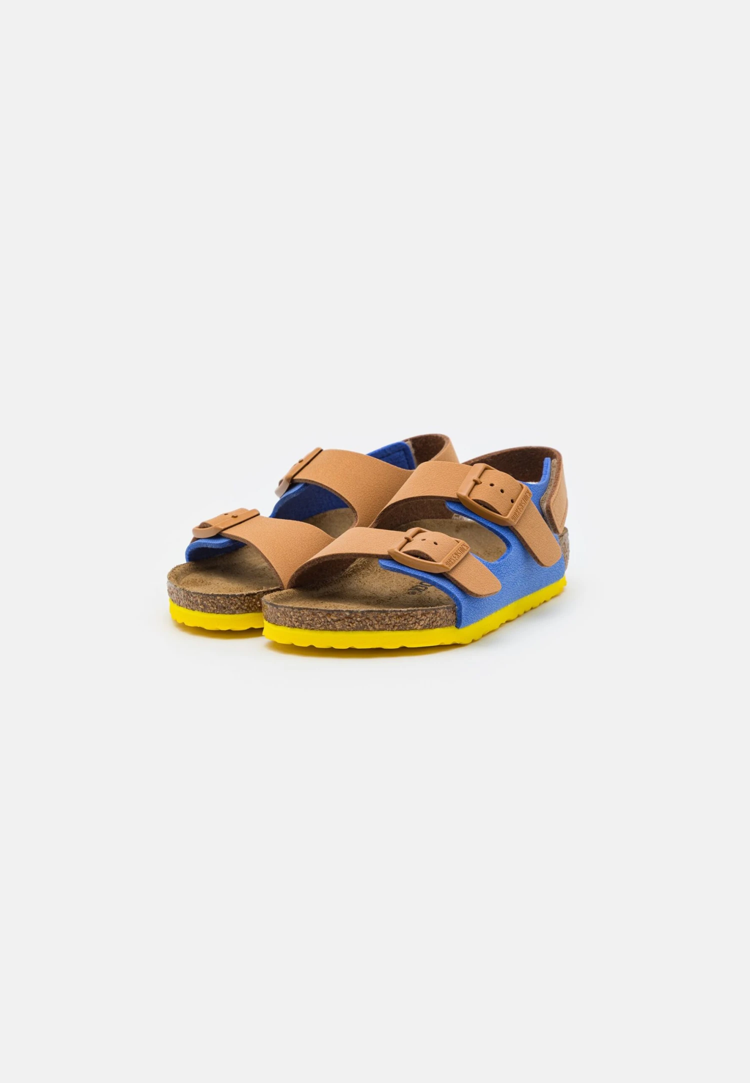 Birkenstock Milano Unisex - Sandalias - Caramel/Ultra Blue 2 Birkenstock Milano Unisex - Sandalias - Caramel/Ultra Blue - Imagen 2