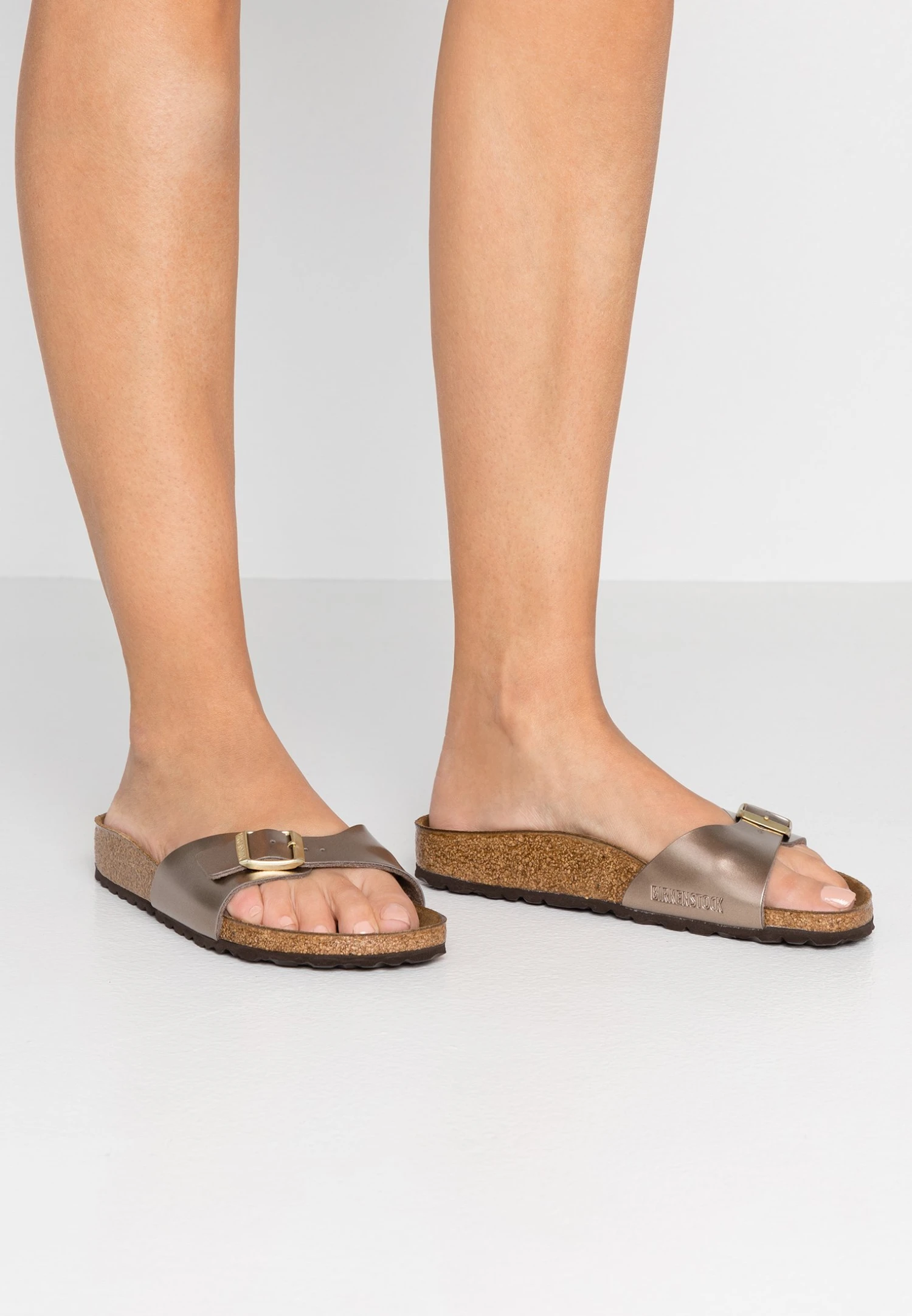 Birkenstock Madrid - Pantuflas - Electric Metallic Taupe 1 Birkenstock Madrid - Pantuflas - Electric Metallic Taupe