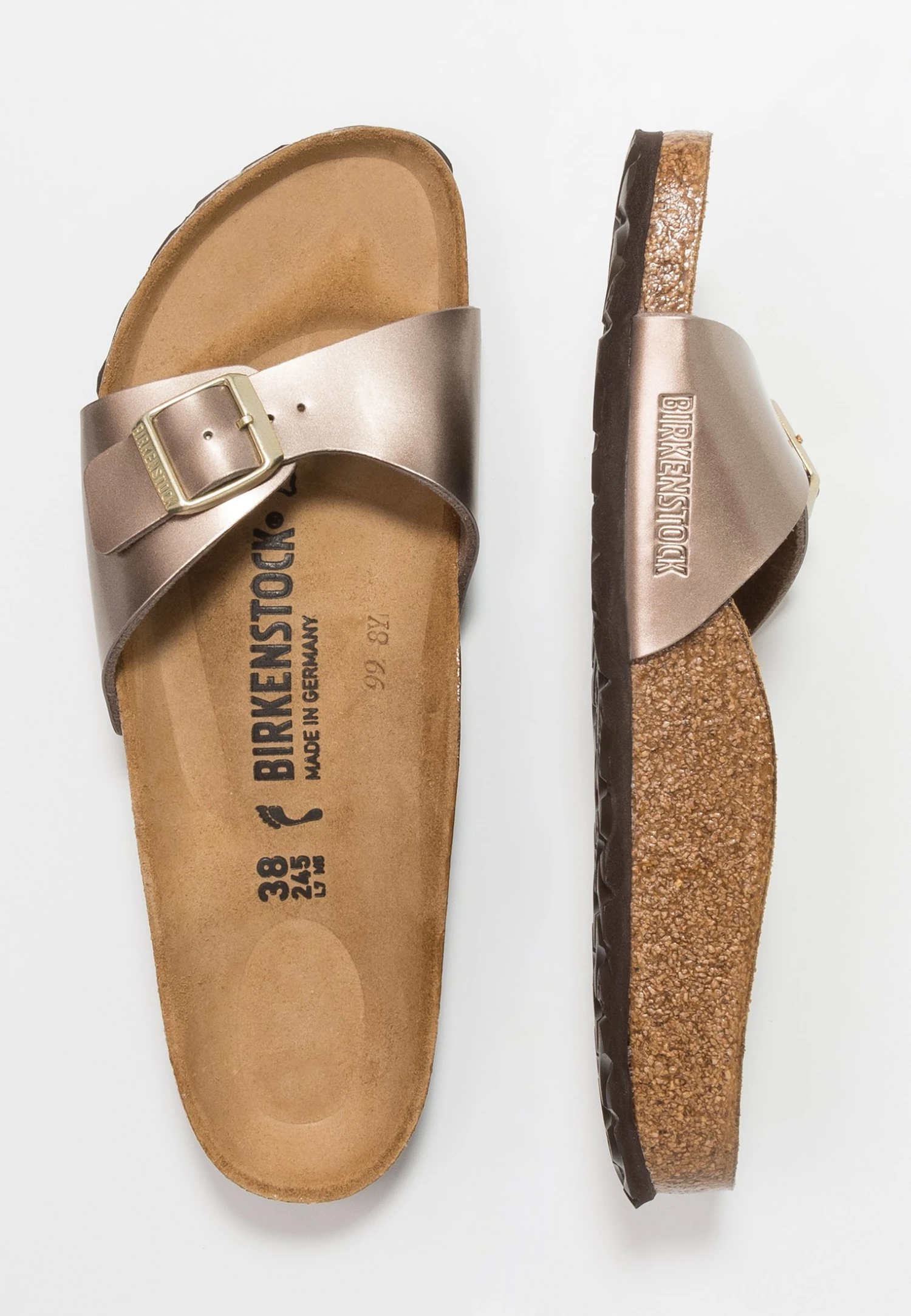 Birkenstock Madrid - Pantuflas - Electric Metallic Taupe 4 Birkenstock Madrid - Pantuflas - Electric Metallic Taupe - Imagen 4