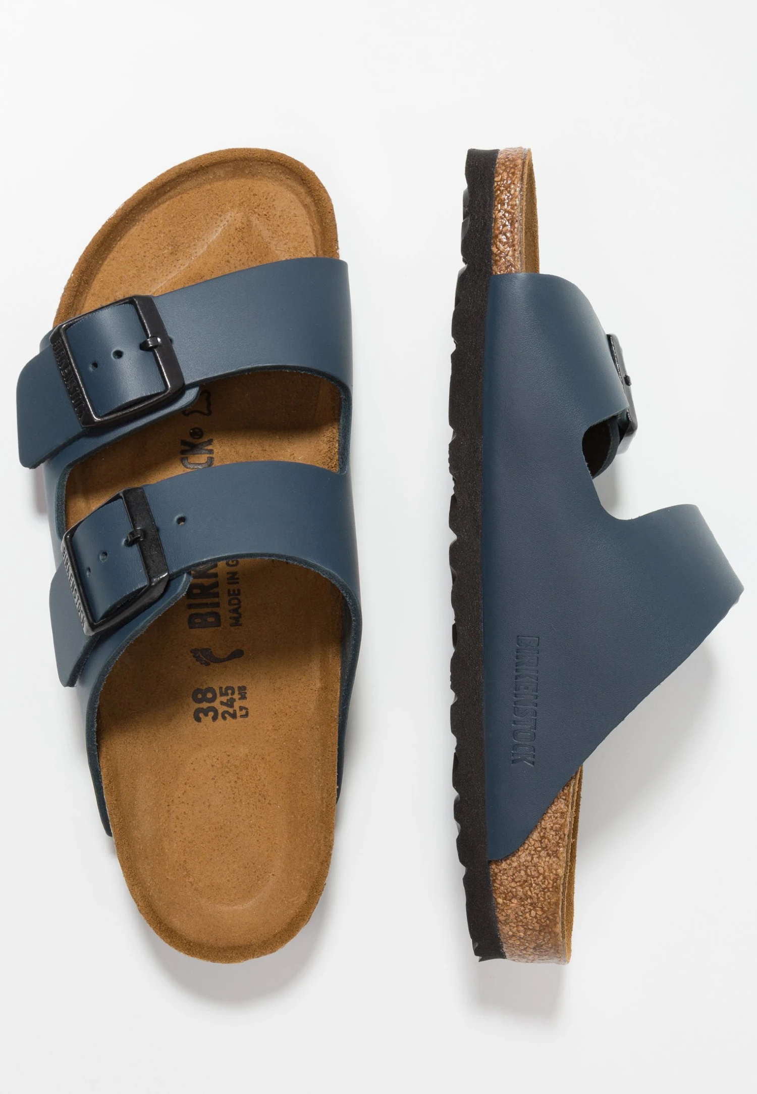 Birkenstock Arizona Narrow Fit - Pantuflas - Dunkelblau 2 Birkenstock Arizona Narrow Fit - Pantuflas - Dunkelblau - Imagen 2