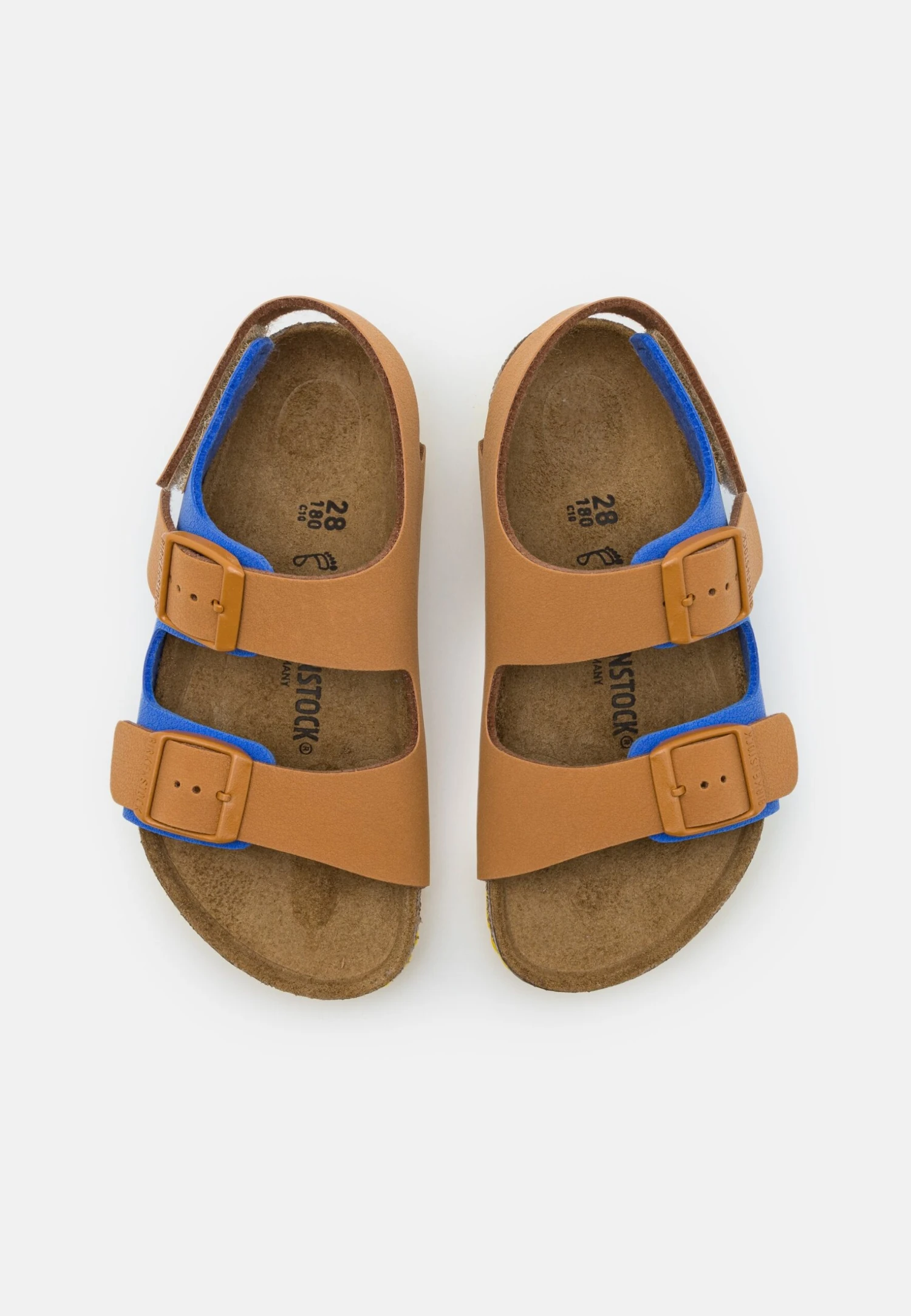Birkenstock Milano Unisex - Sandalias - Caramel/Ultra Blue 4 Birkenstock Milano Unisex - Sandalias - Caramel/Ultra Blue - Imagen 4