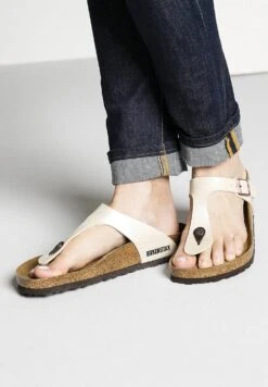 Birkenstock Gizeh Bf Narrow - Sandalias De Dedo - White