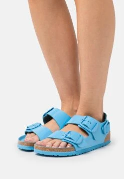 Birkenstock Milano Big Buckle Narrow - Sandalias - High Shine Sky Blue