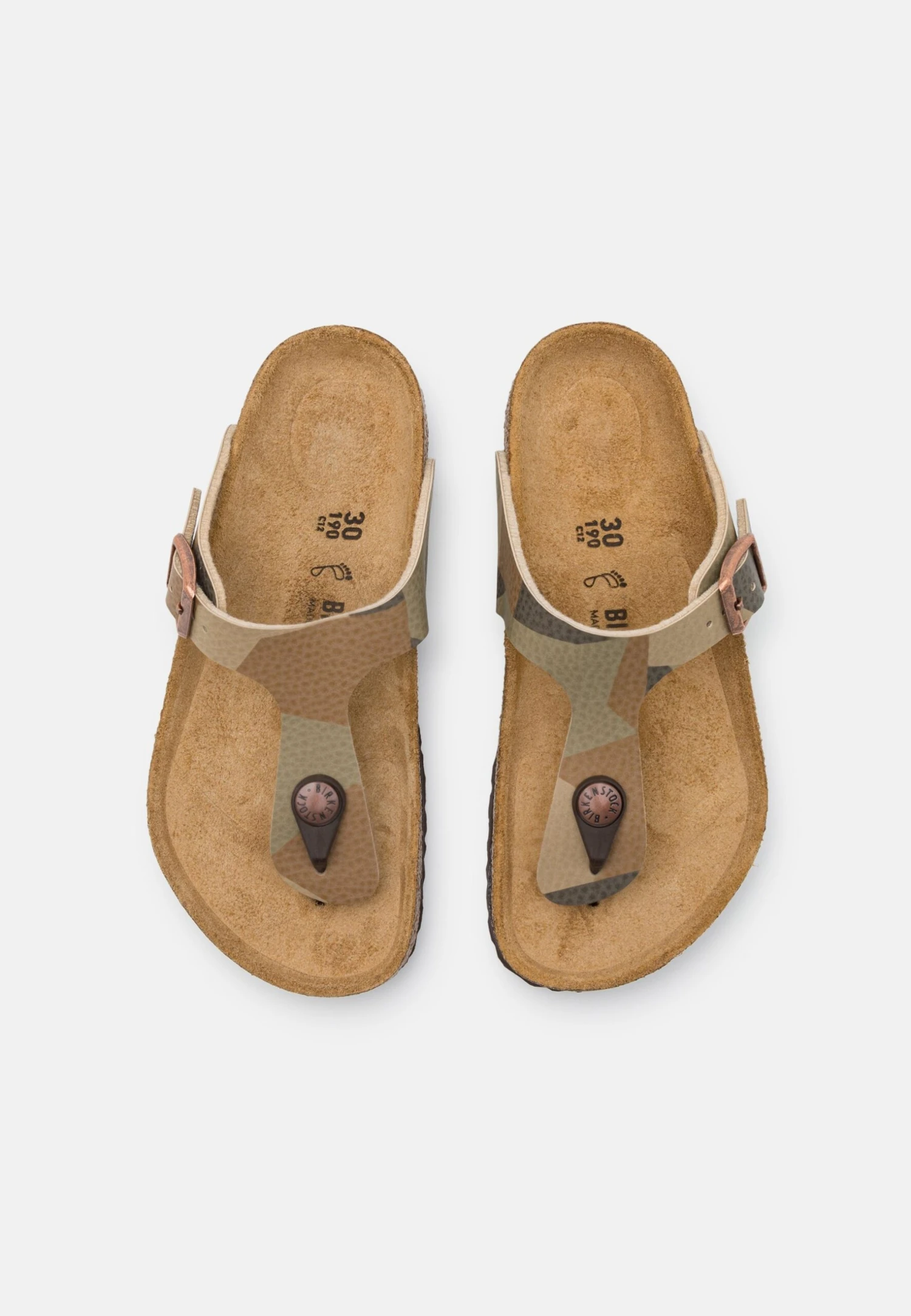 Birkenstock Gizeh Geometric Camo Core - Sandalias De Dedo - Beige/Khaki 4 Birkenstock Gizeh Geometric Camo Core - Sandalias De Dedo - Beige/Khaki - Imagen 4