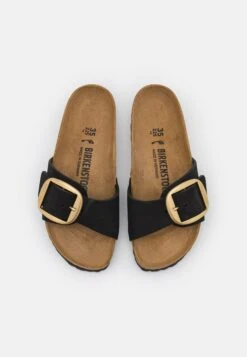 Birkenstock Madrid Big Buckle Narrow Fit - Sandalias Planas - Black -Birkenstock Ventas 2025 7aa839a1e1f94506aa4b855954a7df62