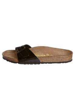 Birkenstock Madrid - Sandalias Planas - Lackschwarz