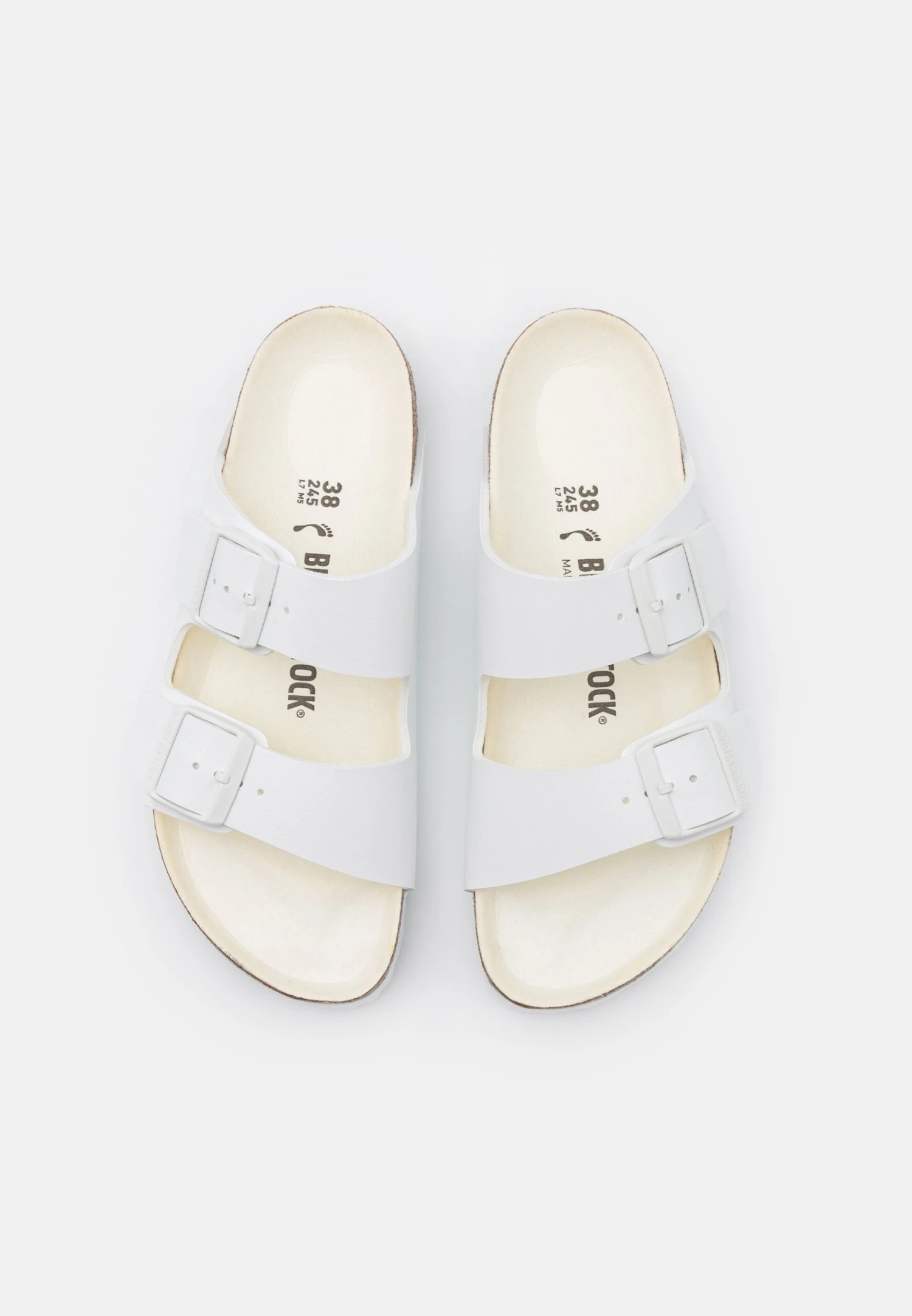 Birkenstock Arizona Bf Triples Narrow - Pantuflas - White 6 Birkenstock Arizona Bf Triples Narrow - Pantuflas - White - Imagen 6