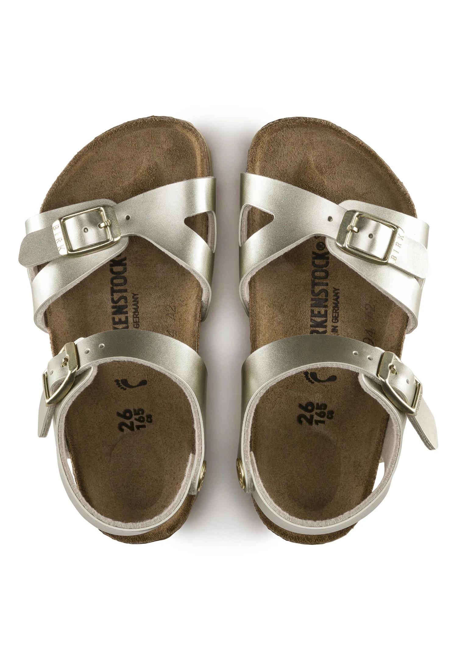 Birkenstock Rio - Sandalias De Cuña - Electric Metallic Gold 2 Birkenstock Rio - Sandalias De Cuña - Electric Metallic Gold - Imagen 2