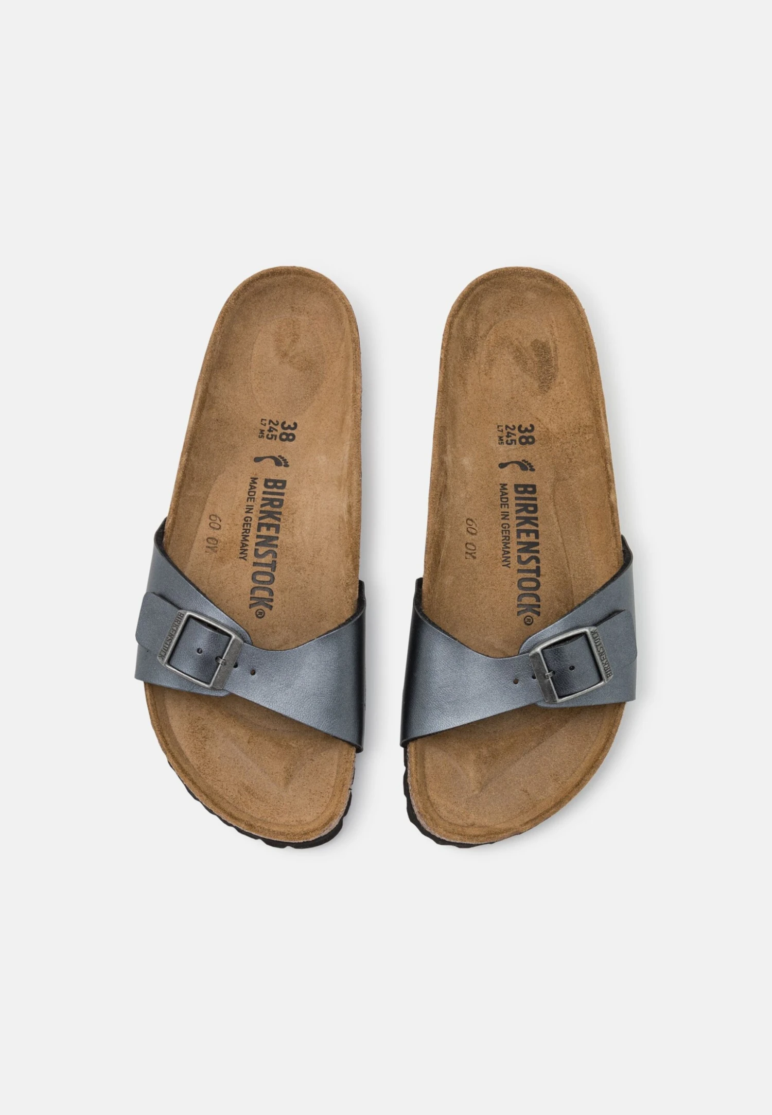Birkenstock Madrid Bf Narrow - Pantuflas - Metallic Black 6 Birkenstock Madrid Bf Narrow - Pantuflas - Metallic Black - Imagen 6