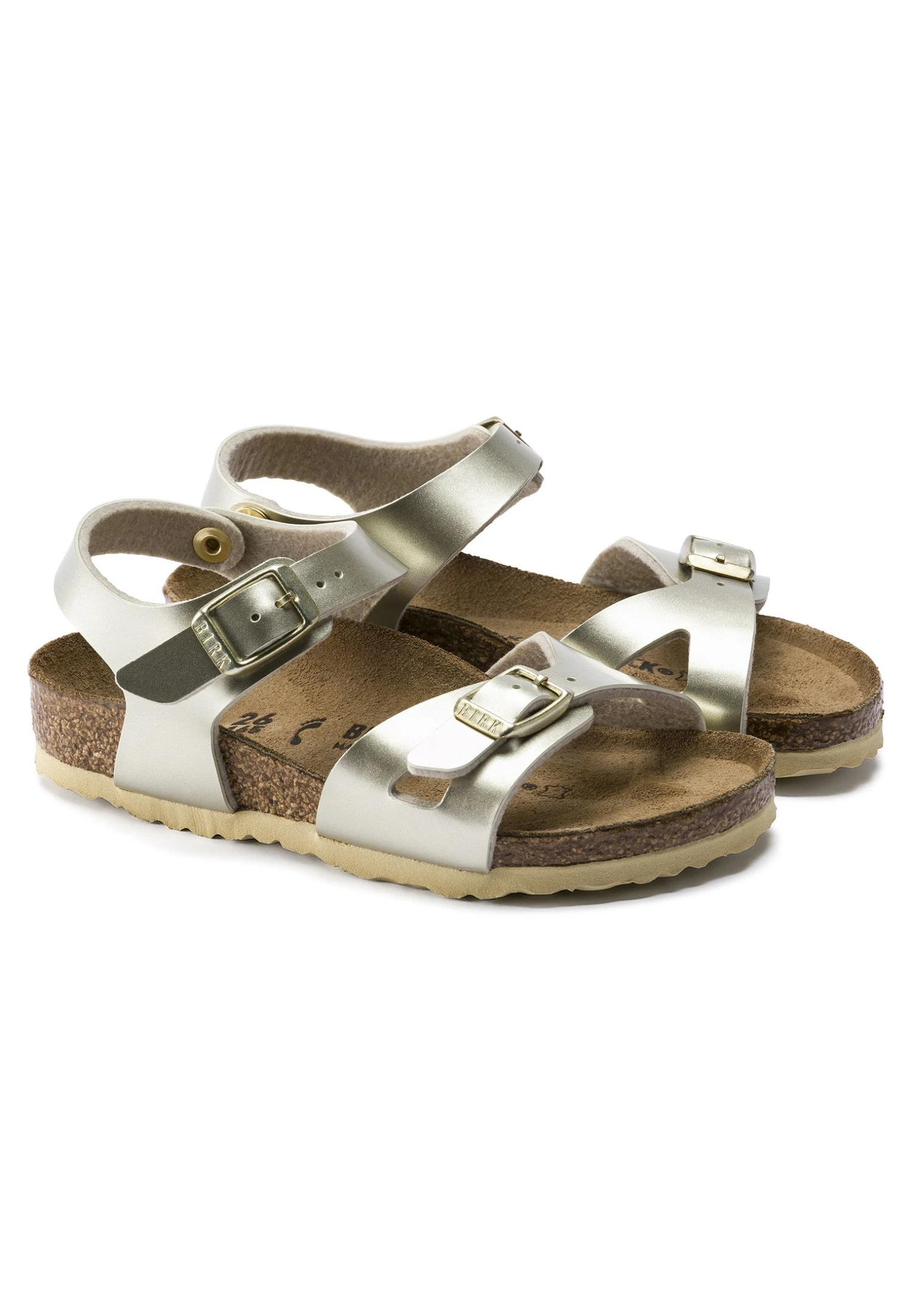 Birkenstock Rio - Sandalias De Cuña - Electric Metallic Gold 3 Birkenstock Rio - Sandalias De Cuña - Electric Metallic Gold - Imagen 3
