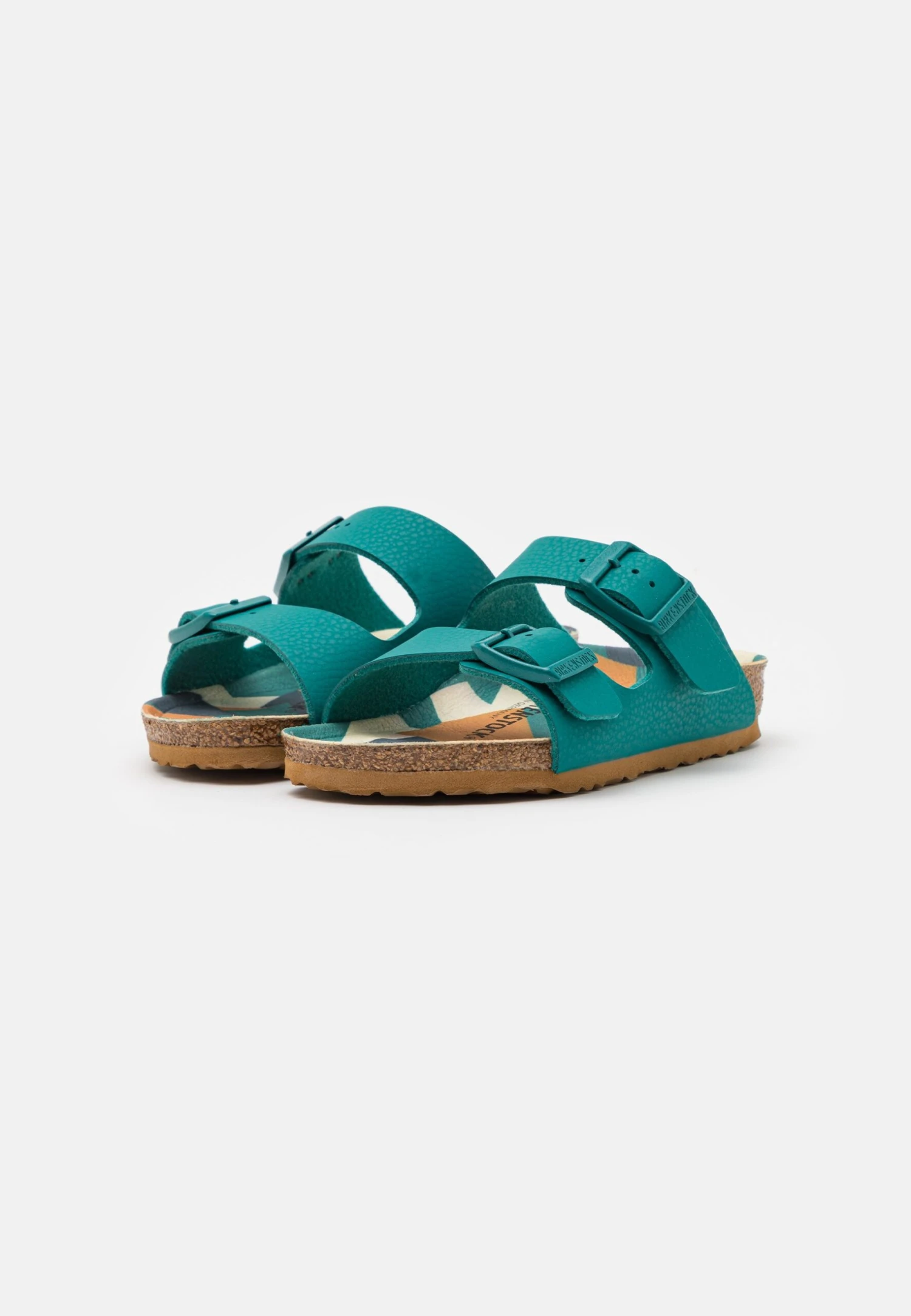 Birkenstock Arizona Kids Unisex - Sandalias Planas - Desert Soil/Dark Teal 2 Birkenstock Arizona Kids Unisex - Sandalias Planas - Desert Soil/Dark Teal - Imagen 2