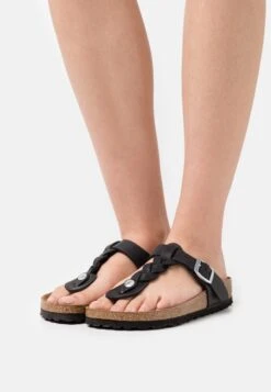 Birkenstock Gizeh Braided Regular- Pantuflas - Black