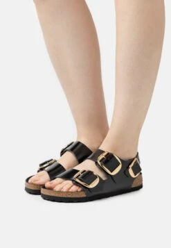 Birkenstock Milano Big Buckle Narrow Fit - Sandalias - High Shine Black