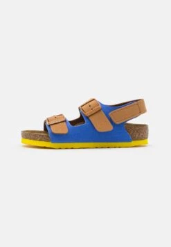 Birkenstock Milano Unisex - Sandalias - Caramel/Ultra Blue
