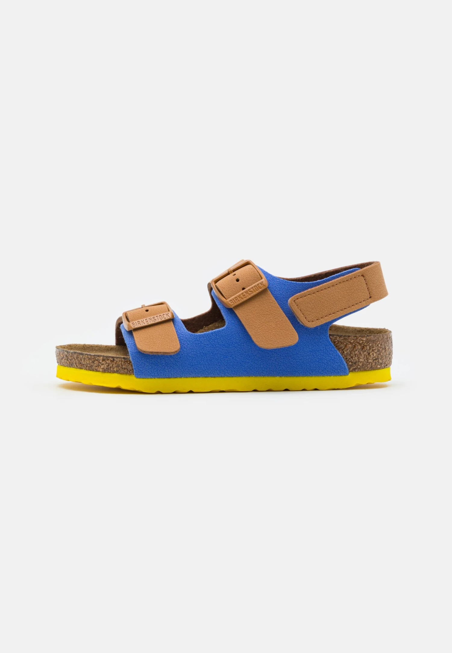Birkenstock Milano Unisex - Sandalias - Caramel/Ultra Blue 1 Birkenstock Milano Unisex - Sandalias - Caramel/Ultra Blue