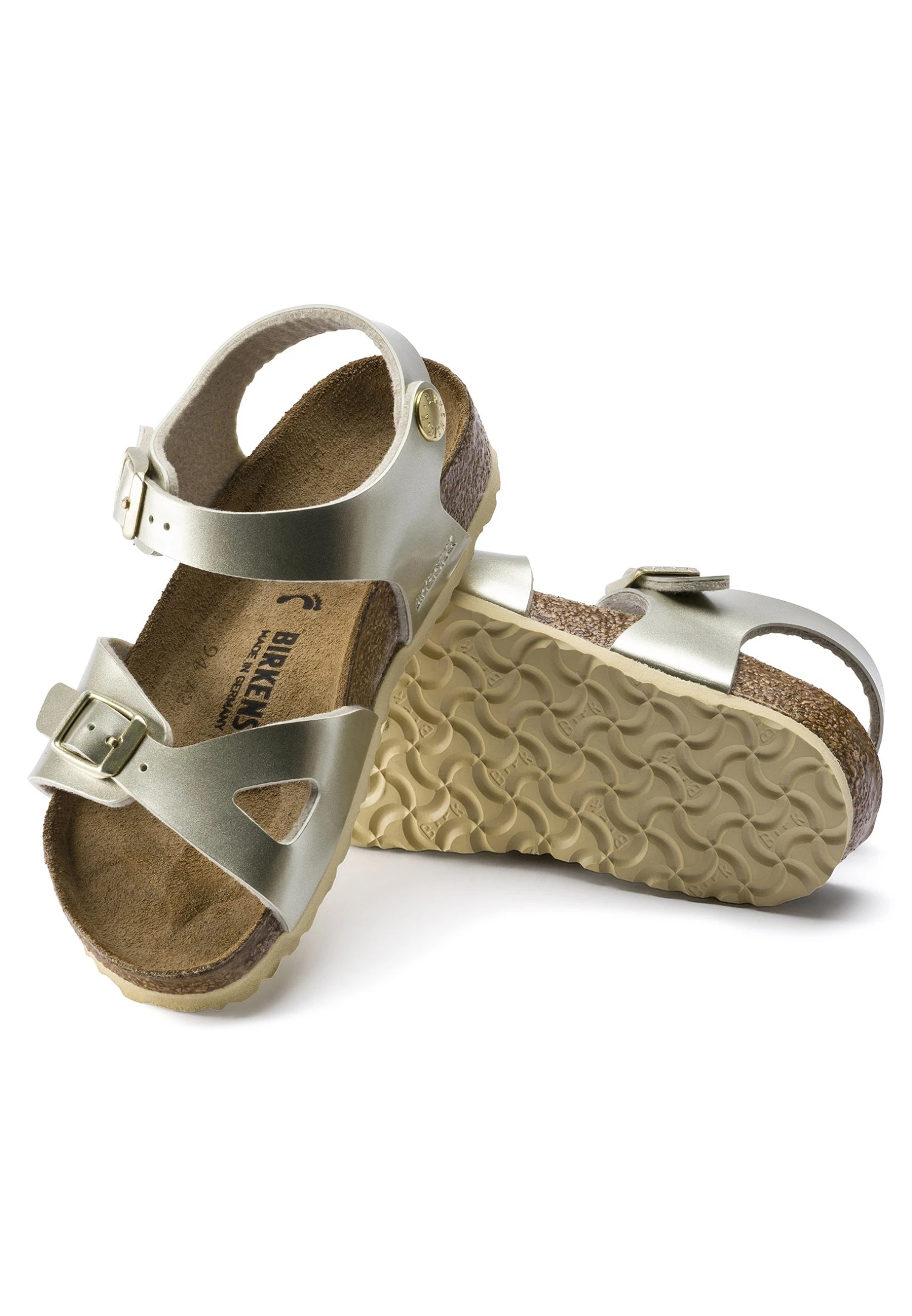 Birkenstock Rio - Sandalias De Cuña - Electric Metallic Gold 4 Birkenstock Rio - Sandalias De Cuña - Electric Metallic Gold - Imagen 4
