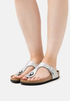 Birkenstock Gizeh Narrow Fit - Sandalias De Dedo - Silver