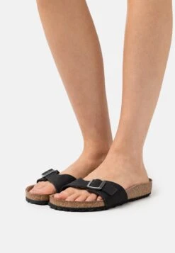 Birkenstock Madrid Earthy Vegan Regular Fit - Sandalias Planas - Black