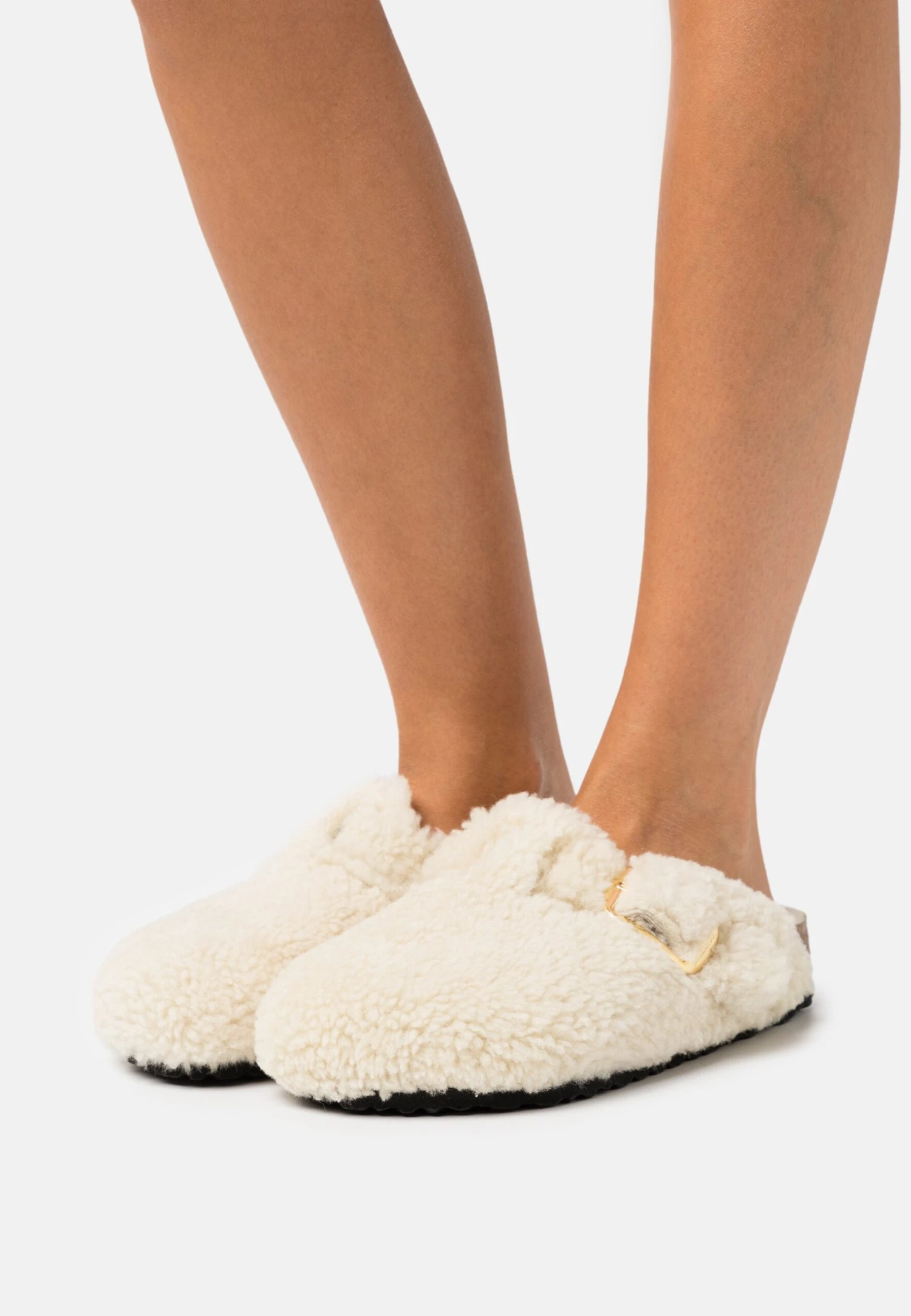 Birkenstock Boston Big BuckleLogo Regular - Pantuflas - Eggshell 1 Birkenstock Boston Big BuckleLogo Regular - Pantuflas - Eggshell