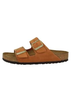 Birkenstock Arizona Sfb Nubuck Narrow - Sandalias Planas - Pecan
