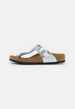 Birkenstock Gizeh- Sandalias De Dedo - Electric Metallic Silver