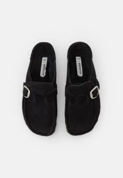Birkenstock Buckley Shearling Narrow - Sandalias Planas - Black -Birkenstock Ventas 2025 fc9dc94033564e1e8ae8b5a3bdef08b2
